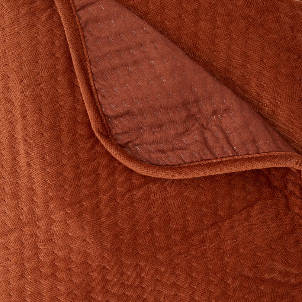 atmosphera-bedspread-lilou-with-2-pillowcases-terracotta-240-x-260-cm