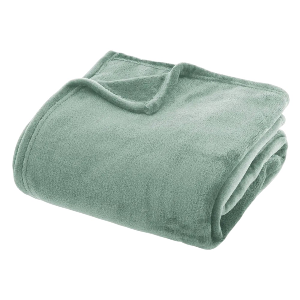atmosphera-blanket-throw-over-ollis-flanel-celadon-180-cm-x-230-cm