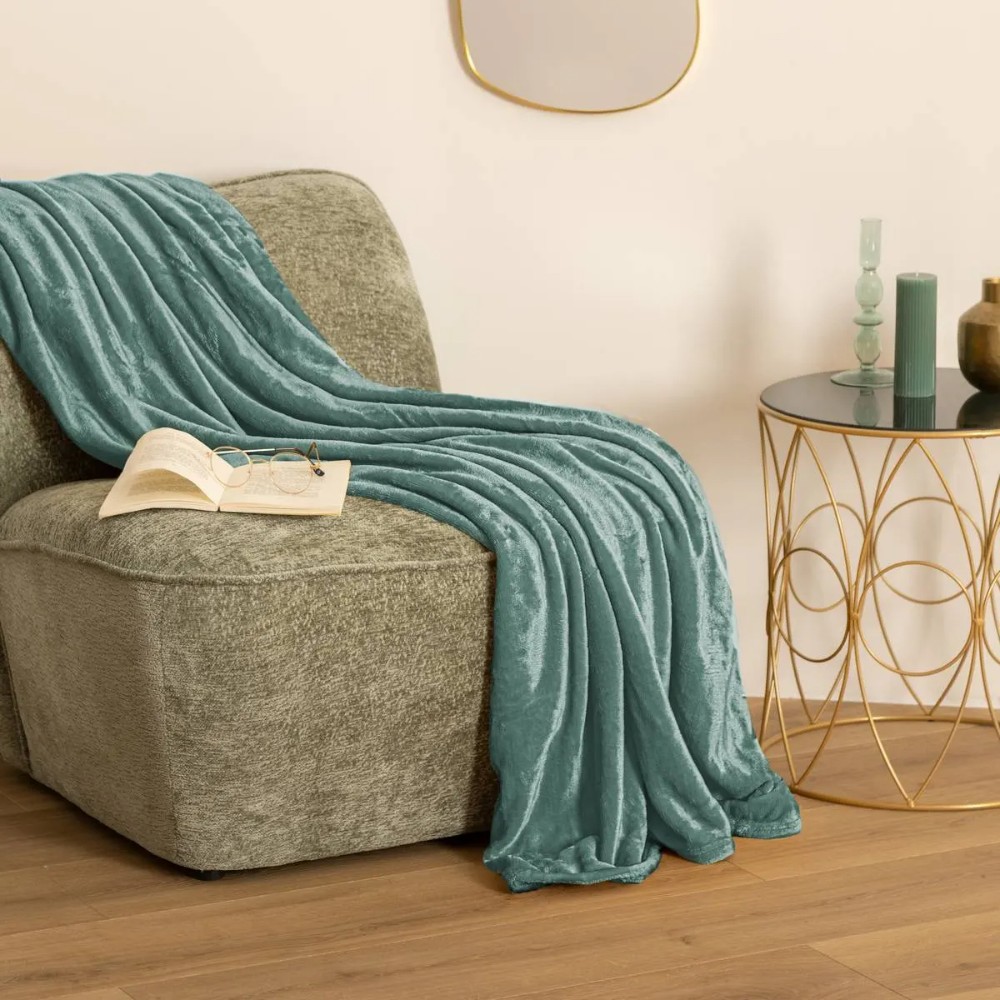 atmosphera-blanket-throw-over-ollis-flanel-celadon-180-cm-x-230-cm
