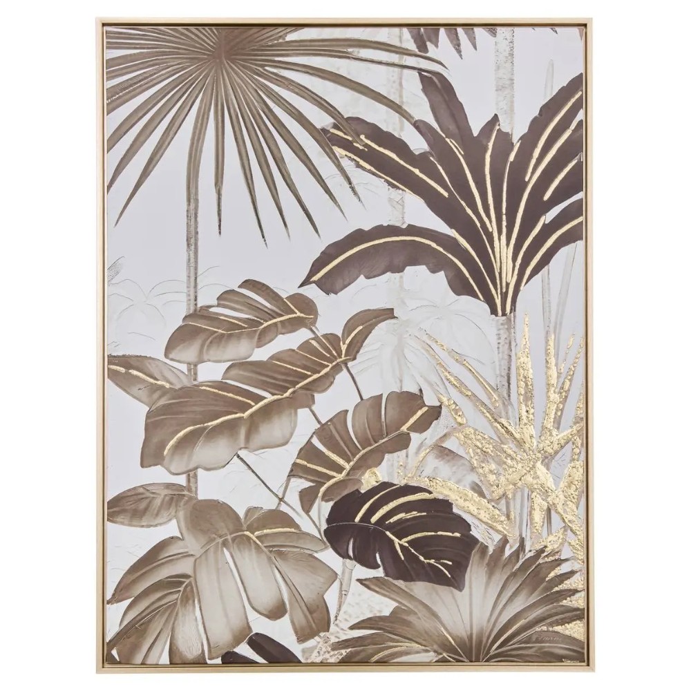 atmosphera-canvas-3d-shirley-brown-with-gold-aluminium-effect-60-cm-x-80-cm