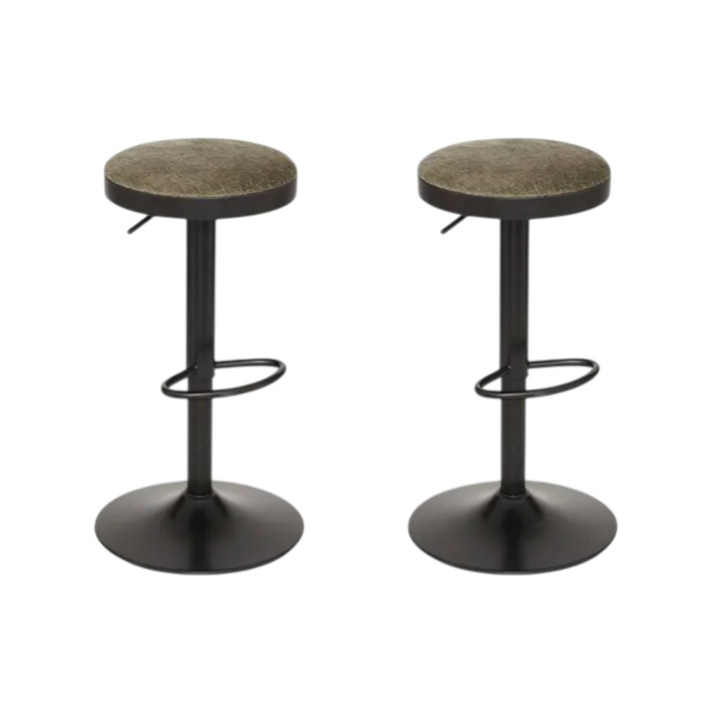 atmosphera-bar-stool-set-of-2-pcs-ilsa-metal-pp-seat-blackgreen-h-76-cm