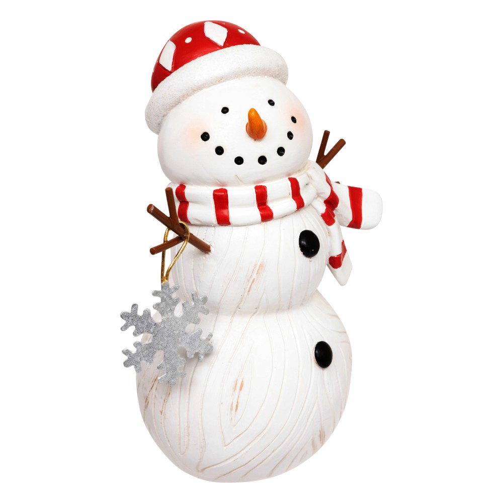 atmosphera-christmas-snowman-resinceramic-white-15-cm
