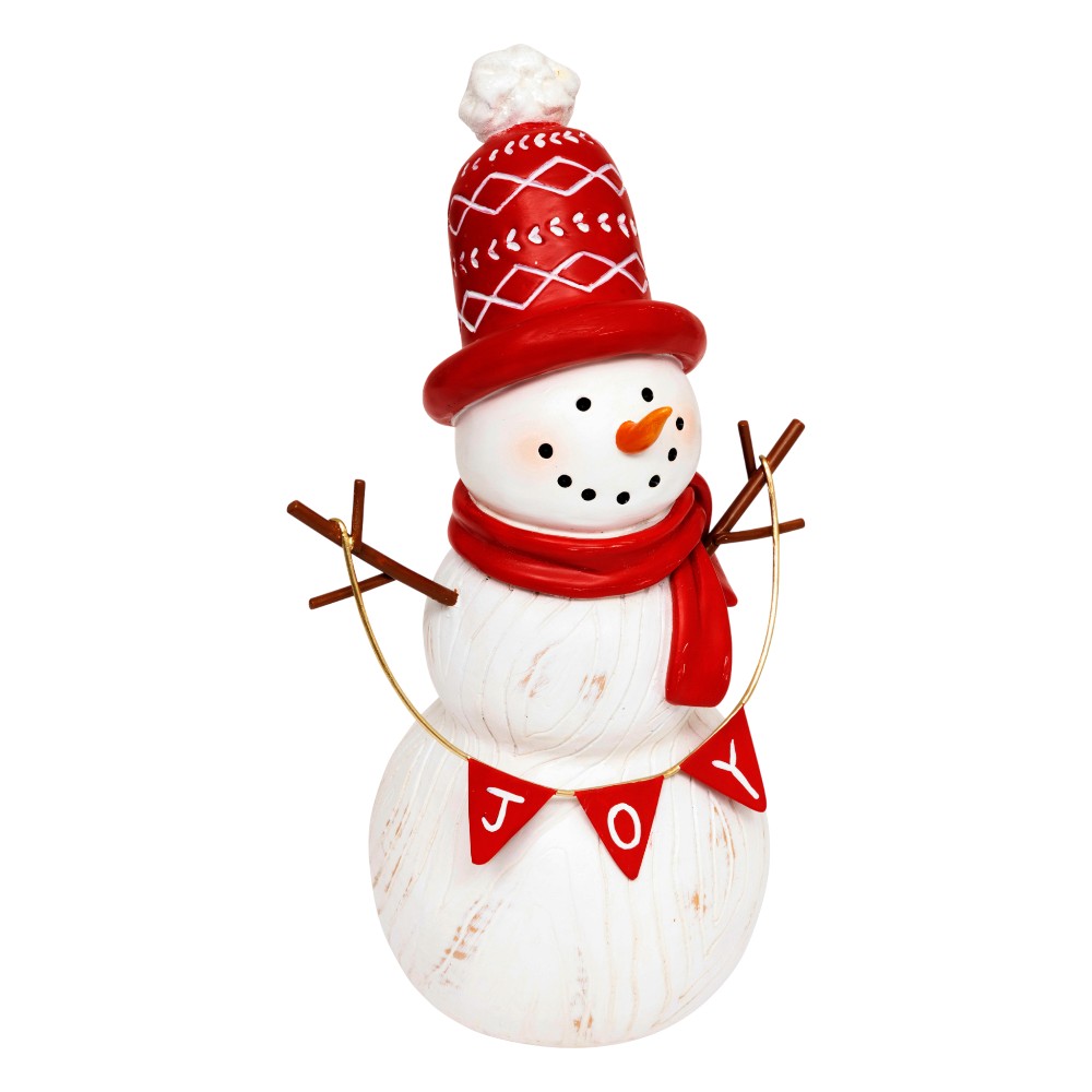 atmosphera-christmas-snowman-resinceramic-white-25-cm