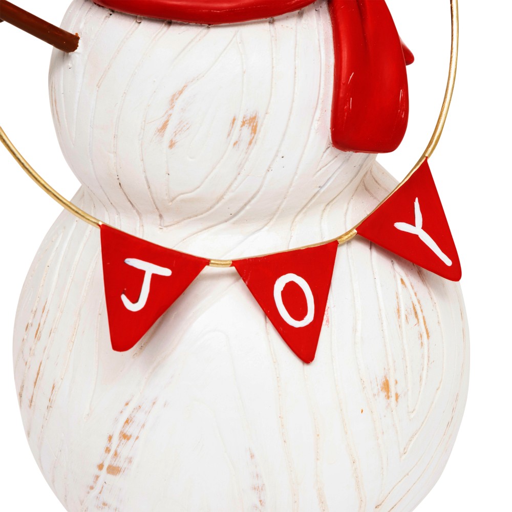atmosphera-christmas-snowman-resinceramic-white-25-cm