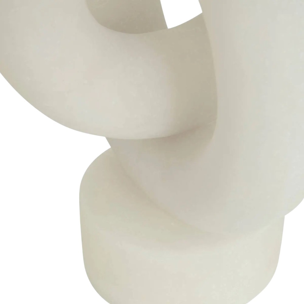 atmosphera-statue-object-louan-resin-white-30-cm