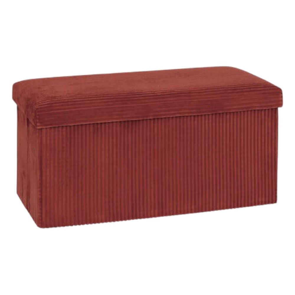 atmosphera-arum-double-foldable-storage-pouffe-corduroy-amber-76-×-38-cm