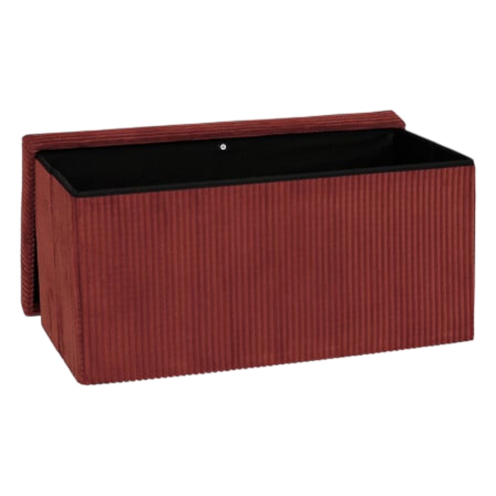 atmosphera-arum-double-foldable-storage-pouffe-corduroy-amber-76-×-38-cm