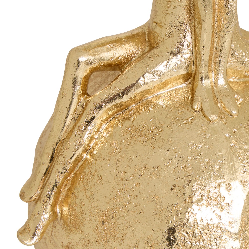 atmosphera-decorative-figurine-hapi-family-resin-gold-22-5-cm