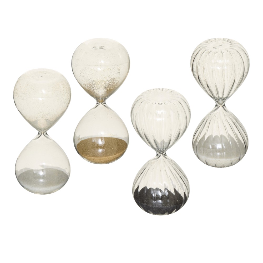 atmosphera-decorative-ornament-hourglass-sibel-glass-4-assorted-designs