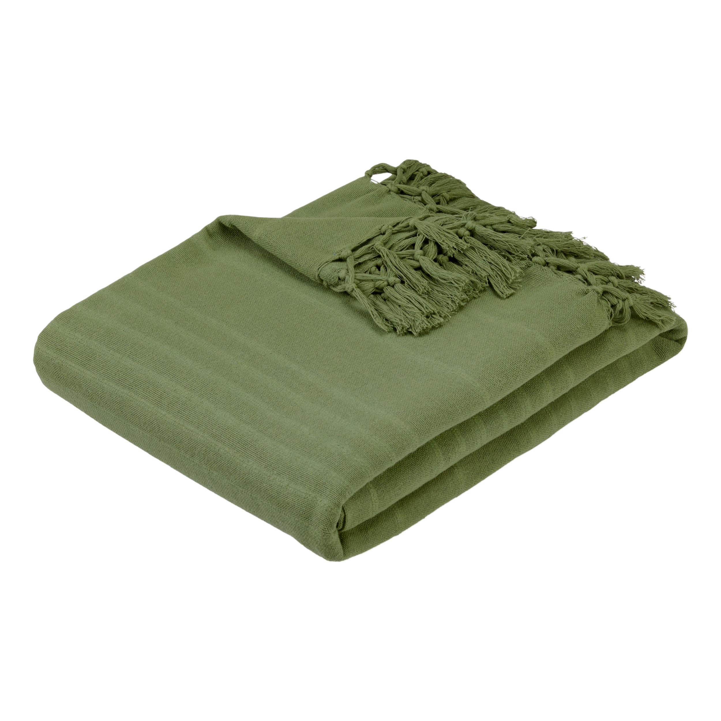 atmosphera-bedspread-anjali-olive-green-160-cm-x-220-cm