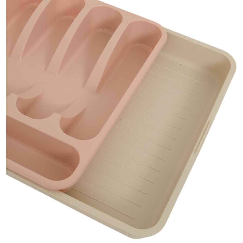 5five-extendable-polypropylene-6-compartment-cutlery-rack-pink