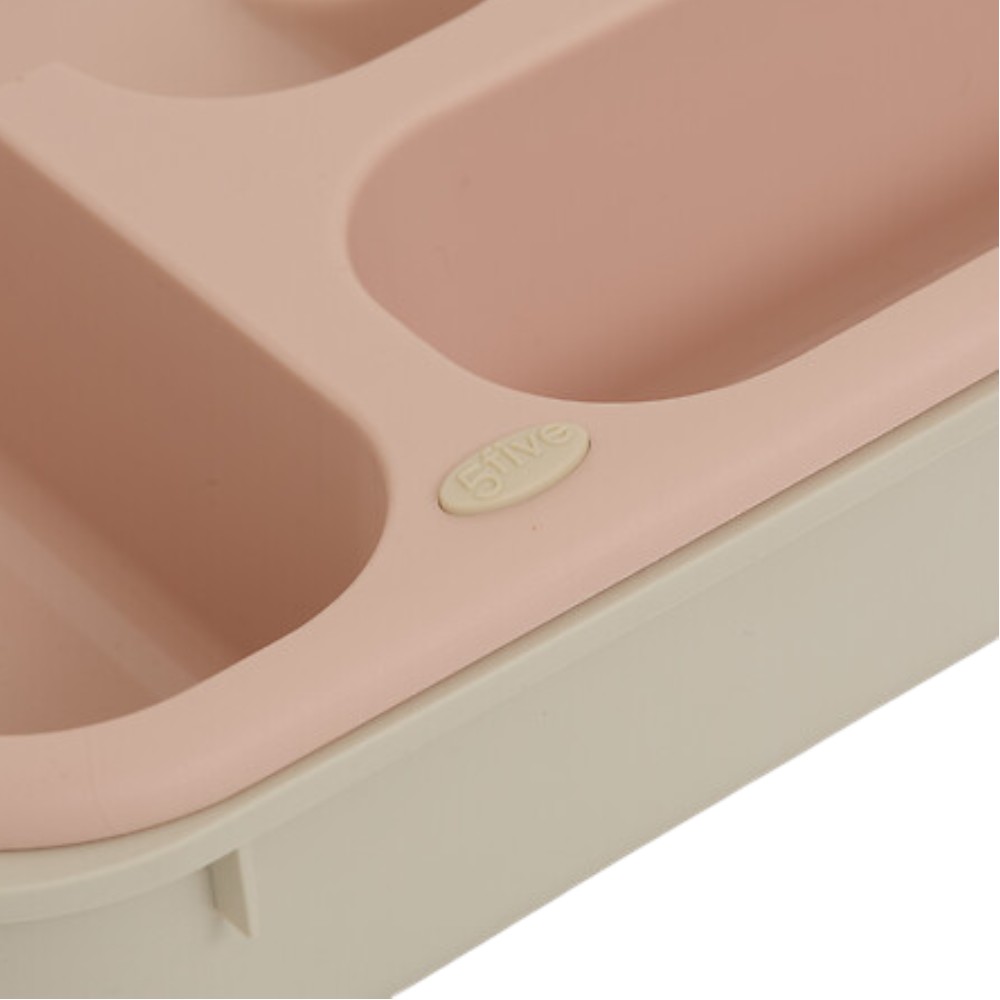 5five-extendable-polypropylene-6-compartment-cutlery-rack-pink