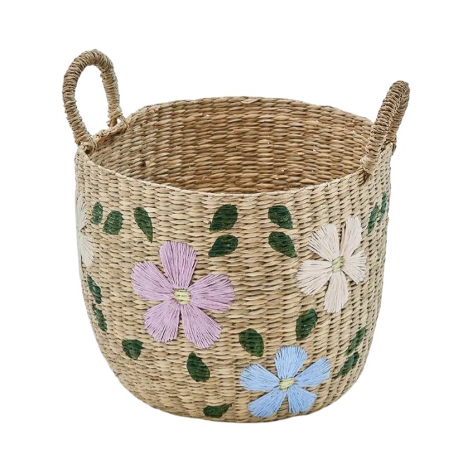 atmosphera-laundry-basket-storage-sauv-woven-reed-flowers-medium