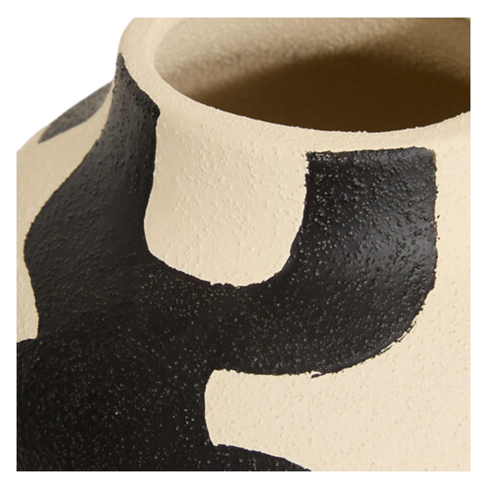 atmosphera-nyer-ceramic-vase-black-white-pattern-31-5-cm