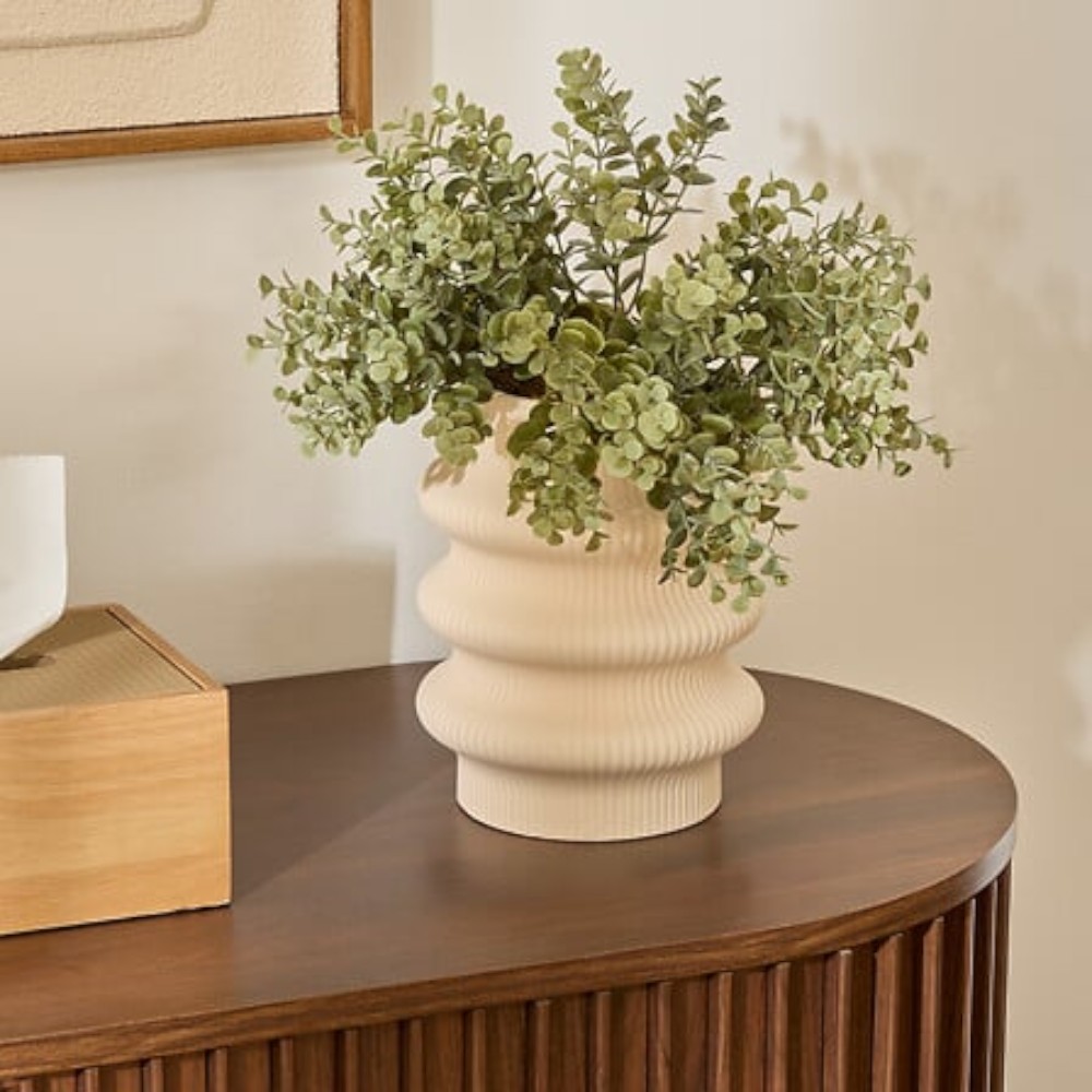 atmosphera-lucia-ceramic-vase-beige-sand-18-5-cm