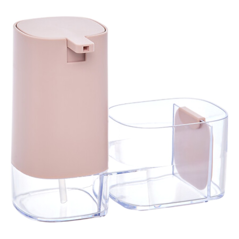 poly-soap-dispenser-and-sink-organiser-length-19-cm-pink