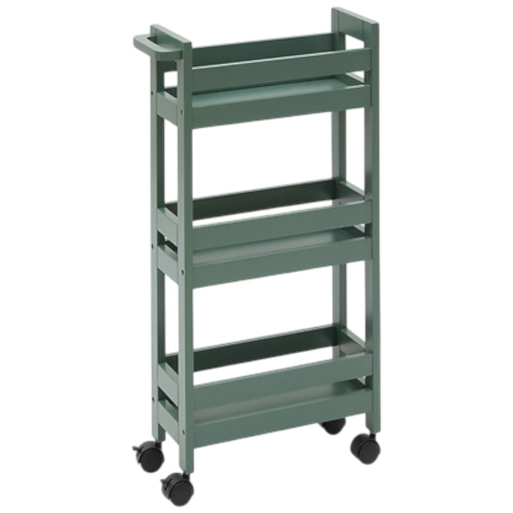 5five-colorama-3-tier-slim-bathroom-trolley-dark-green-40cm-x-15cm-x-75cm