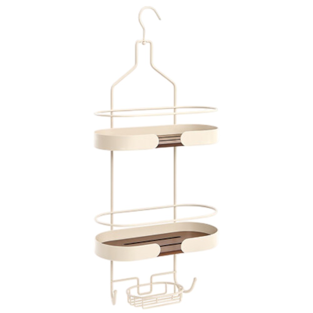 argiléo-2-tier-hanging-shower-caddy-beige-64cm