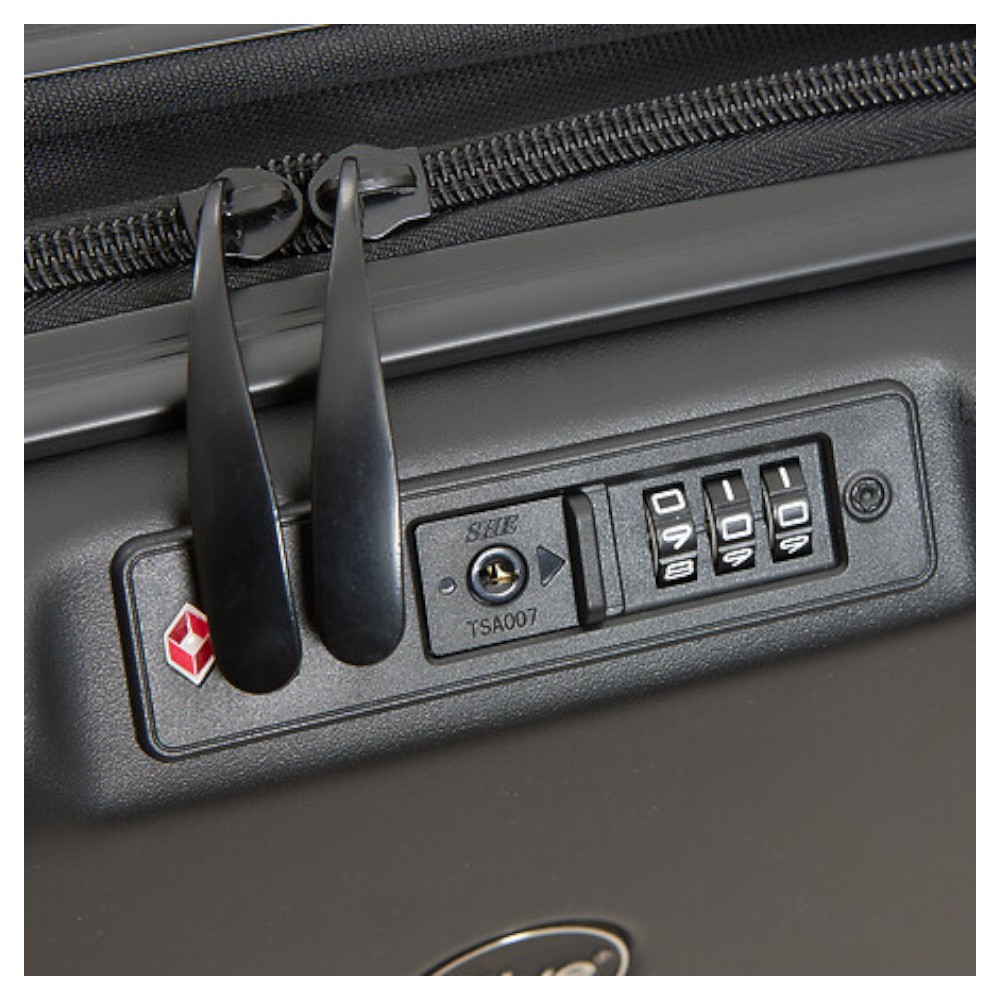 foldable-cabin-suitcase-with-8-wheels-40-l-black