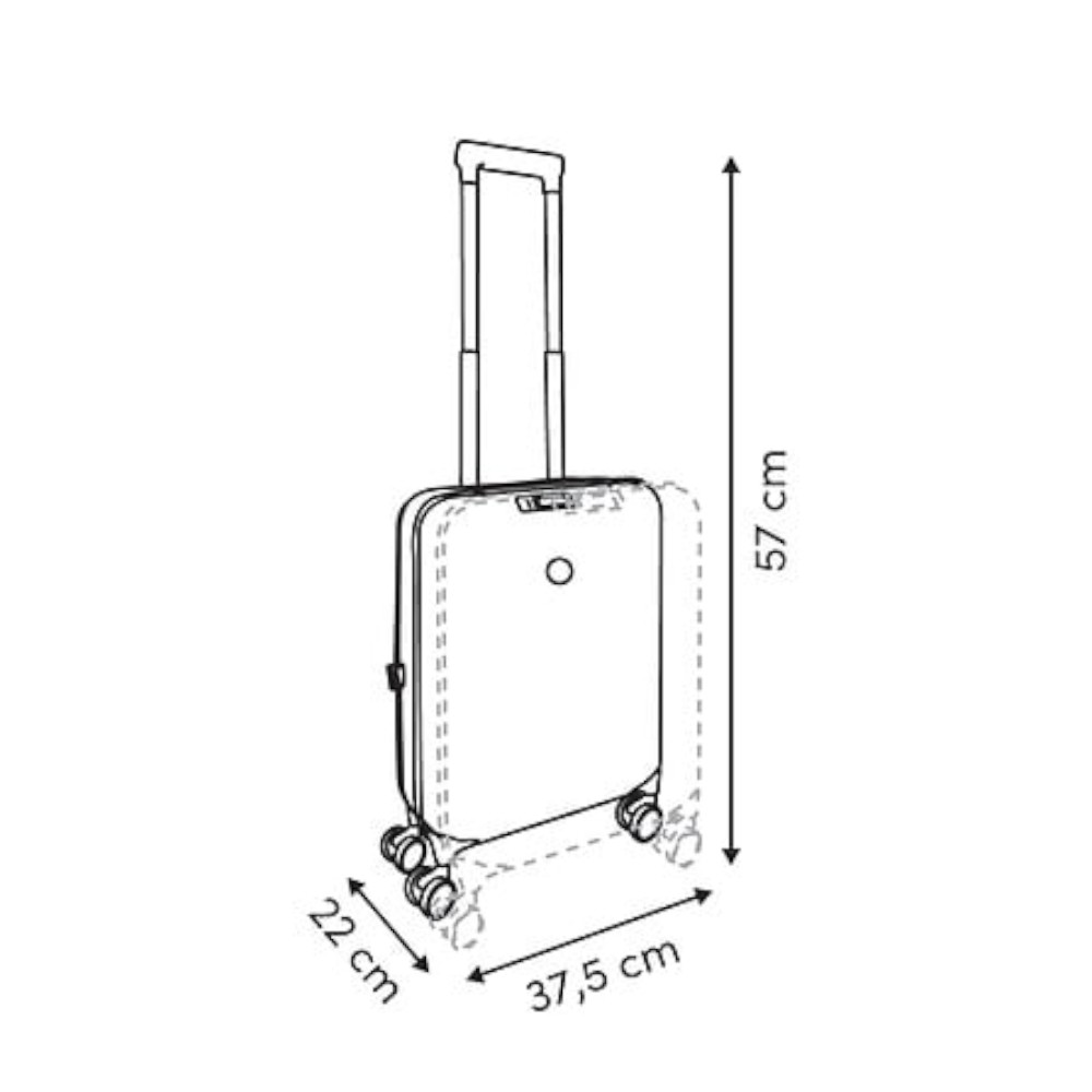foldable-cabin-suitcase-with-8-wheels-40-l-black