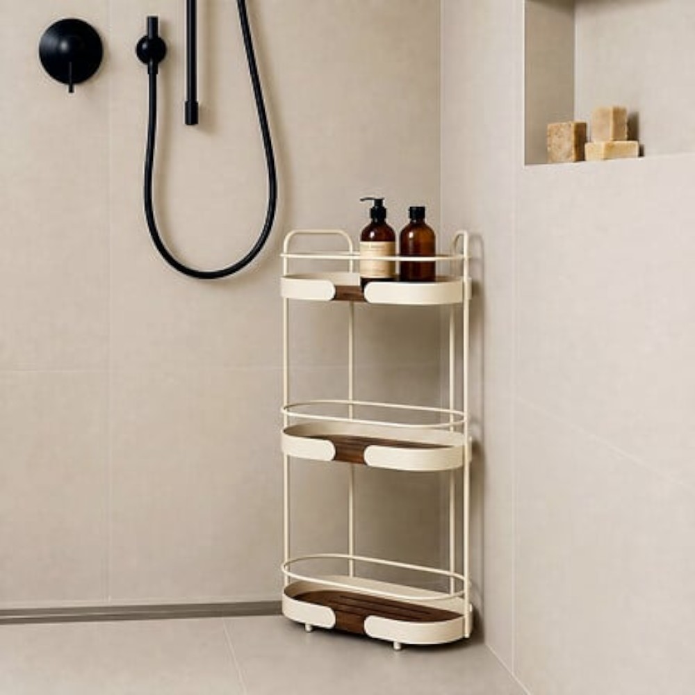 argiléo-3-tier-shower-shelf-beige-65-5cm