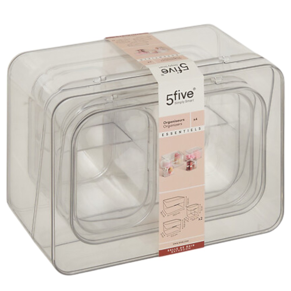 5five-set-of-4-stackable-bathroom-organisers-clear-pet
