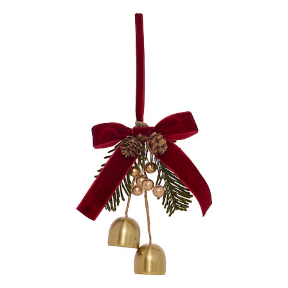 bell-with-leaves-figure-15-cm-gold-metal