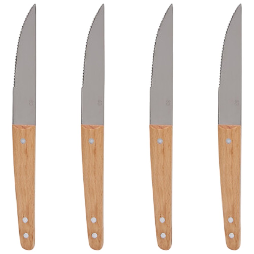 authentic-set-of-4-stainless-steel-steak-knives-with-beech-wood-handles