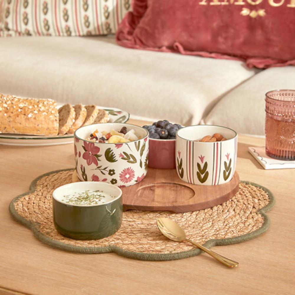 mona-5-piece-stoneware-appetizer-bowl-set-with-acacia-tray-25cm