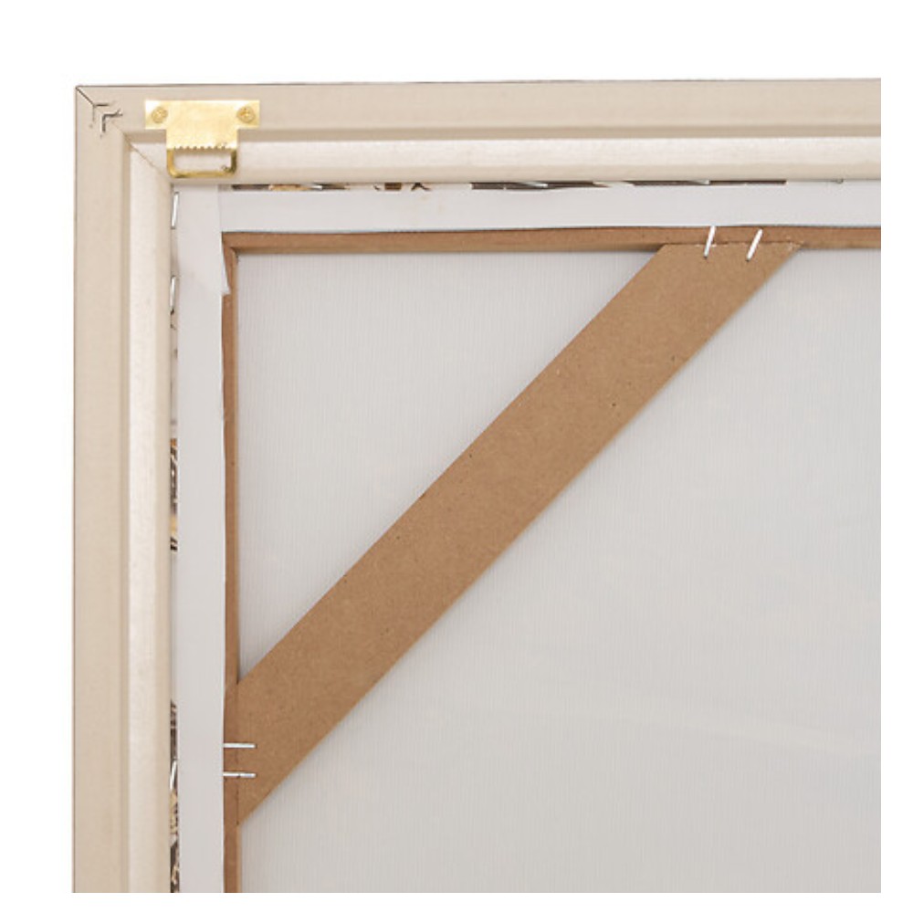 cléo-framed-canvas-wall-art-58-x-78cm-gold-aluminium-effect