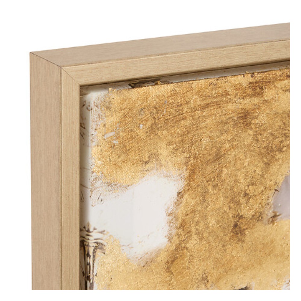 cléo-framed-canvas-wall-art-58-x-78cm-gold-aluminium-effect