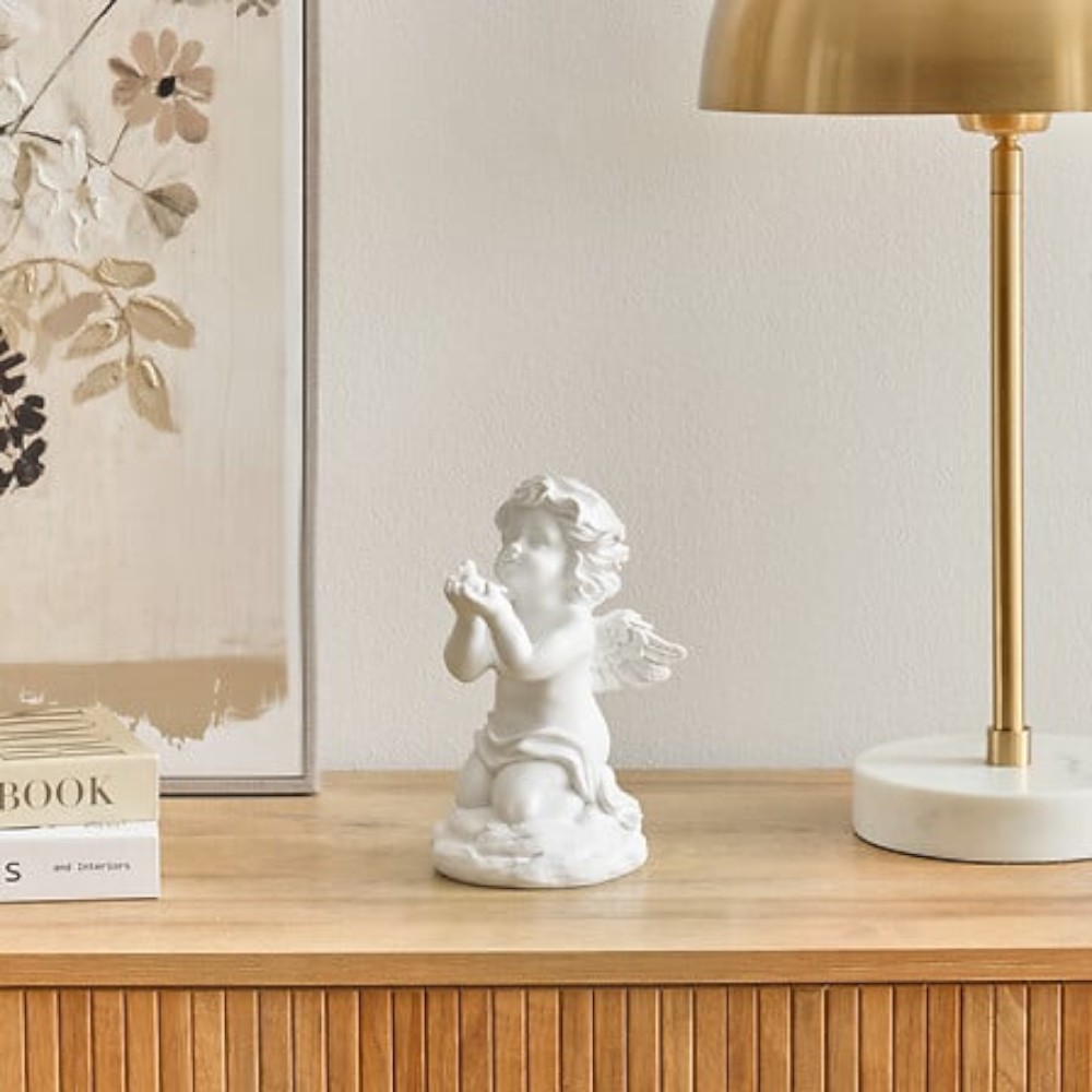 resin-angel-ornament-19cm-white