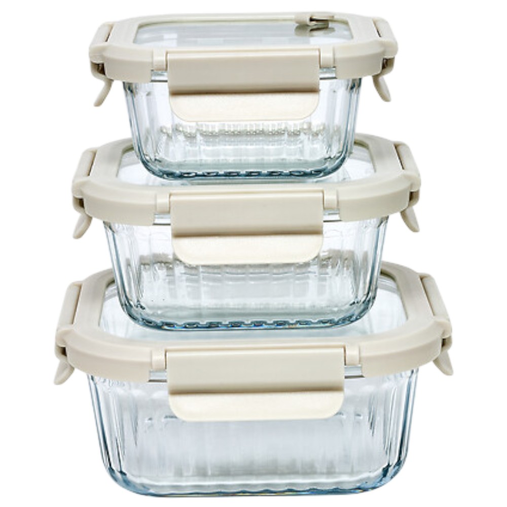 clipeat-square-glass-food-storage-container-set-–-3-piece