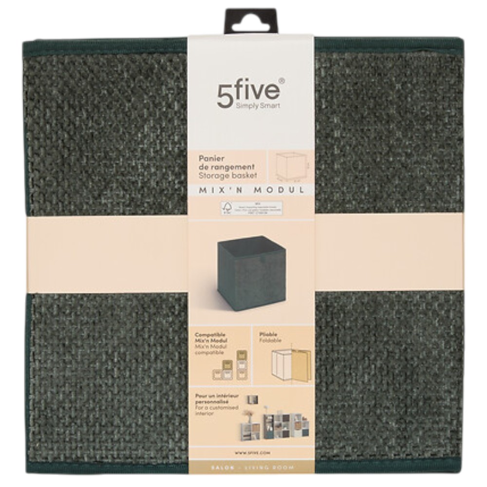 5five-velvy-mix’n-modul-foldable-storage-box-–-31-x-31-x-31cm-khaki-green