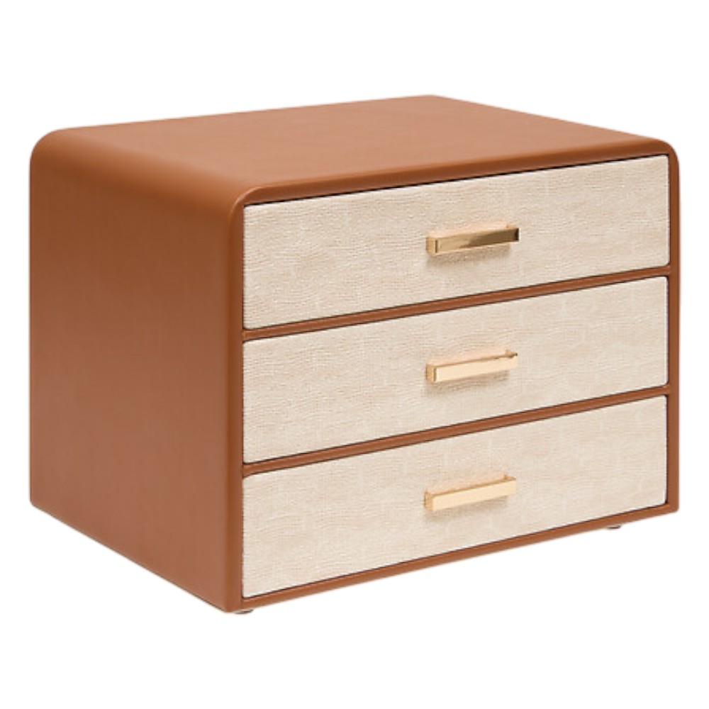 whiskey-decorative-storage-box-with-3-drawers-camel