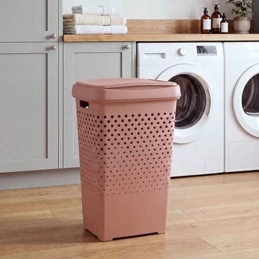 5five-tila-laundry-hamper-terracotta-70l