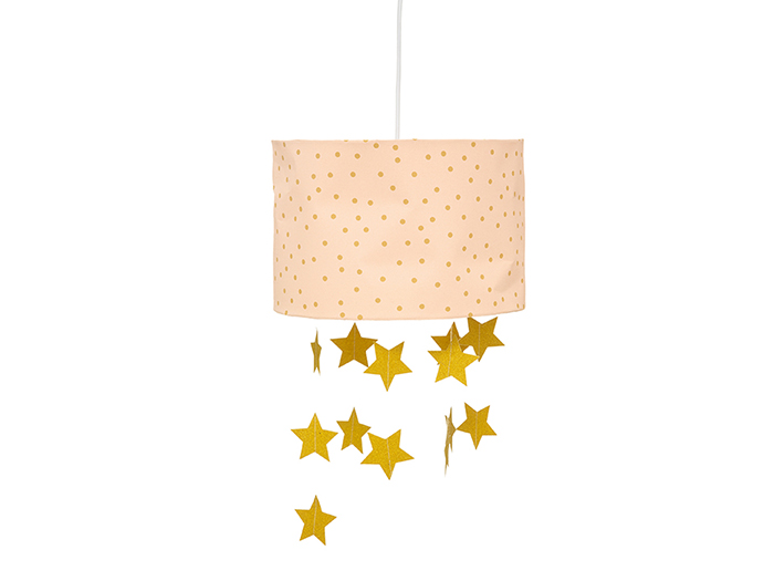 atmosphera-polyester-round-hanging-shade-light-for-children-with-stars-pink-e27