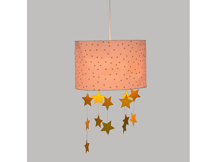 atmosphera-polyester-round-hanging-shade-light-for-children-with-stars-pink-e27