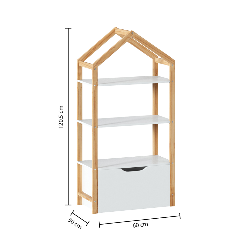 atmosphera-kids-maison-bookcase-library-with-drawer