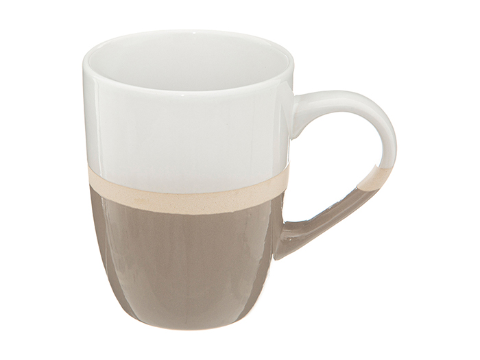 sofia-earthenware-mug-duo-tone-taupe-grey-with-beige-33-cl