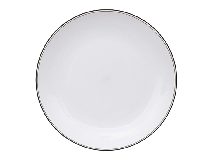 5five-polystyrene-flat-plate-with-grey-coloured-rim-25cm