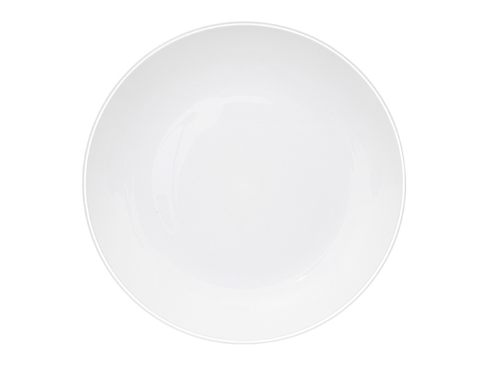 5five-polystyrene-flat-plate-with-white-coloured-rim-25cm