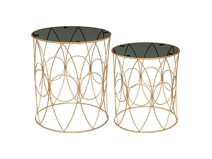 atmosphera-sacha-side-table-set-of-2-pieces-smoke-glass