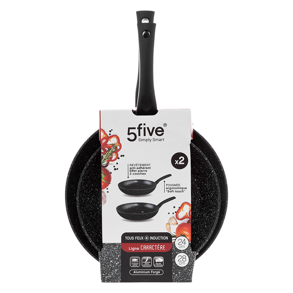 5five-aluminium-frying-pan-set-of-2-pieces-black