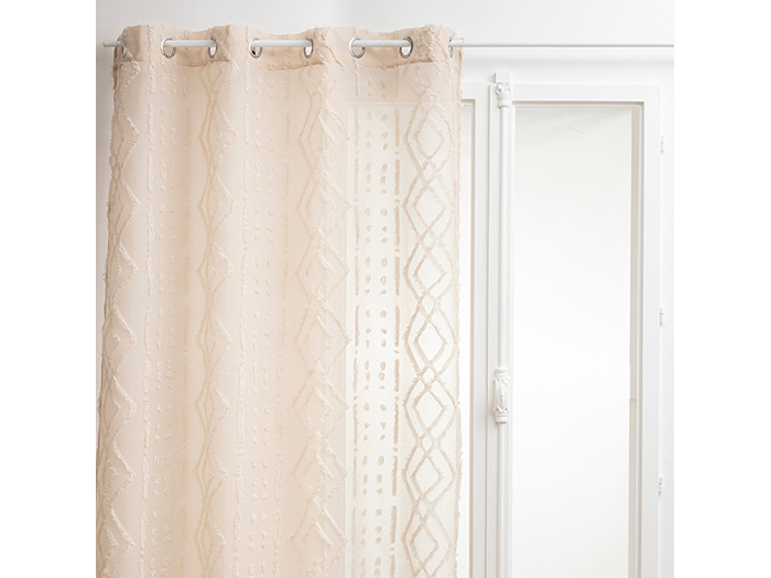 atmosphera-jac-sama-eyelet-net-polyester-curtain-linen-beige-140cm-x-240cm