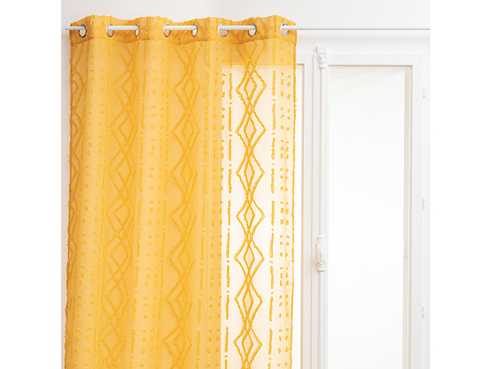 atmosphera-jac-sama-eyelet-net-polyester-curtain-ochre-yellow-140cm-x-240cm