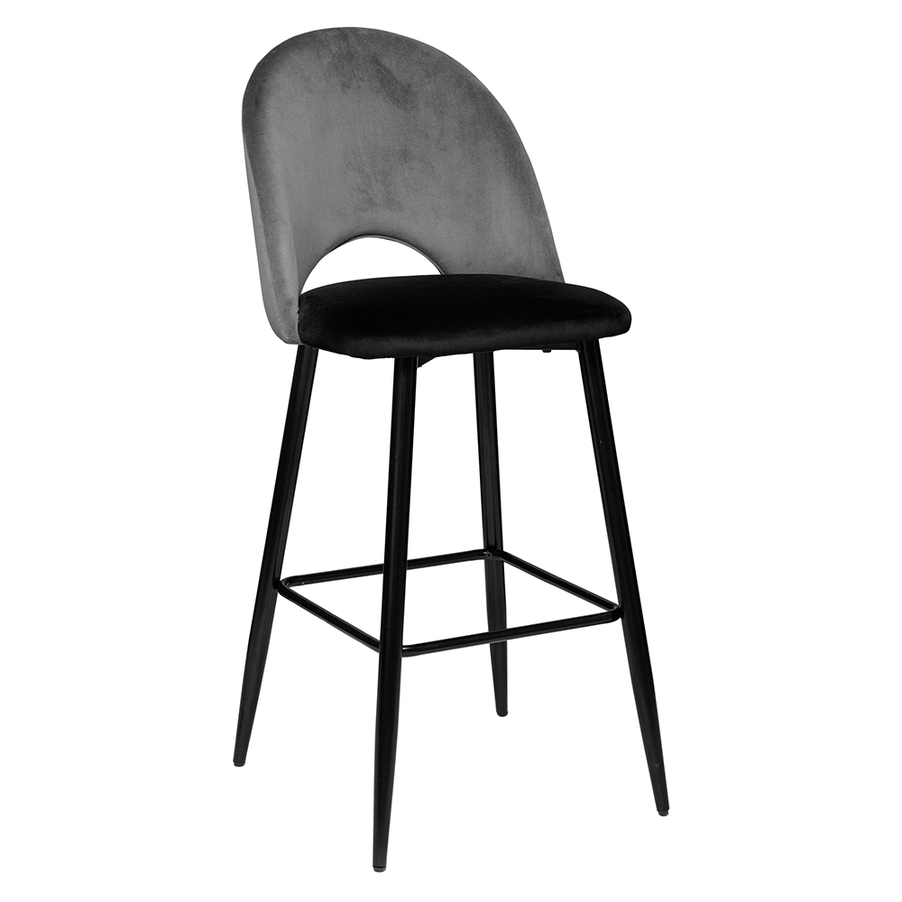 atmosphera-kara-velvet-bar-stool-grey-black