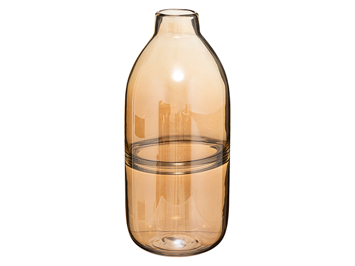 atmosphera-amber-line-glass-bottle-vase-orange-30cm