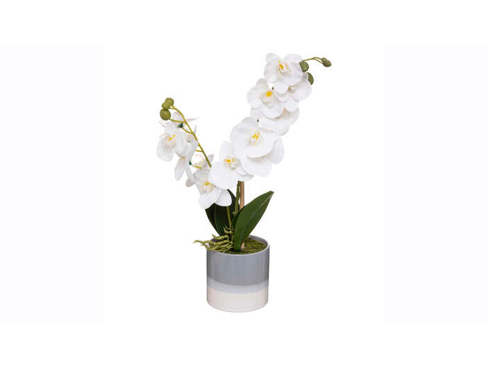 atmosphera-artificial-orchid-flower-in-ceramic-pot-45-cm-2-assorted-colours