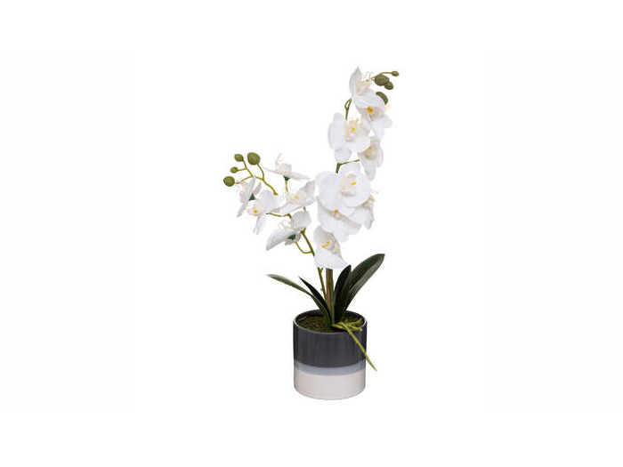 atmosphera-artificial-orchid-flower-in-ceramic-pot-45-cm-2-assorted-colours